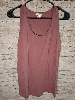 Bozzolo Tank Top Size 3X Scoop Neck Mauve Color Sleeveless